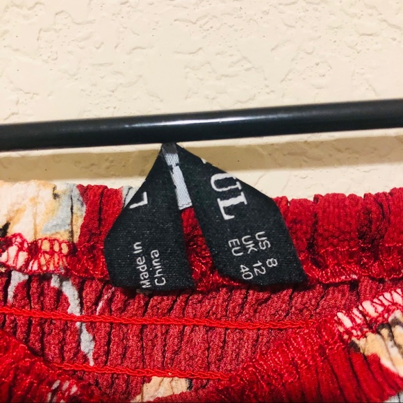 Zaful Red Floral High Low Dress - Picture 4 of 6